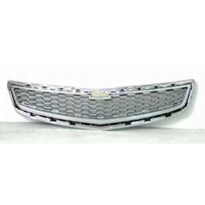 Grille Center Chevrolet Malibu 2013 Ltz Model Silver-Gray With Chrome Mldg , GM1200649