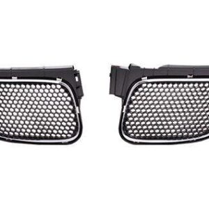 Grille Upper Passenger Side Pontiac Vibe 2005-2008 Matte-Dark Gray With Chrome Mldg , GM1200651
