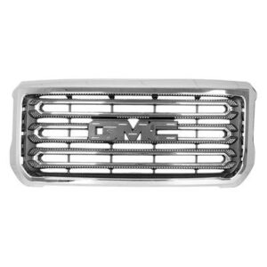 Grille Moulding Gmc Sierra 2500 2015-2019 Without Base/Sle Model Matte Dark Gray , GM1200689