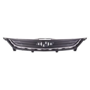 Grille Upper Chevrolet Sonic Sedan 2017-2019 Matte Black With Chrome Moulding Without Rs , GM1200736