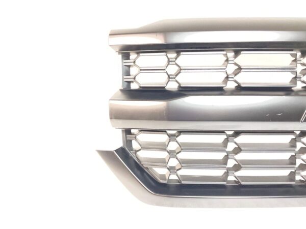 Grille Chevrolet Silverado 1500 2016-2019 Matte Dark Gray With Chrome Moulding , GM1200753 - Image 5
