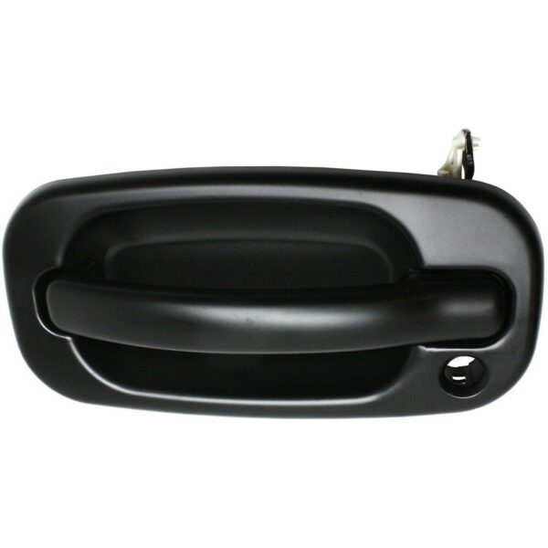 Door Handle Front Outer Driver Side Chevrolet Avalanche 2002-2006 Black (With Key Ho) , GM1310140 - Image 2
