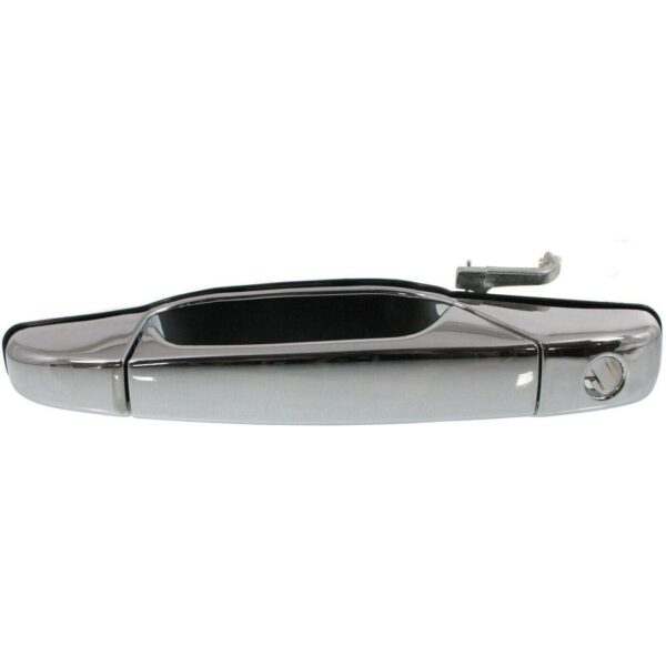 Door Handle Front Outer Driver Side Cadillac Escalade Hybrid 2009-2013 Chrome (With Key Ho) , GM1310163 - Image 2