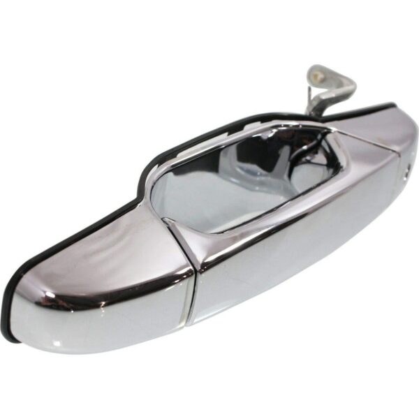 Door Handle Front Outer Driver Side Cadillac Escalade Hybrid 2009-2013 Chrome (With Key Ho) , GM1310163 - Image 4