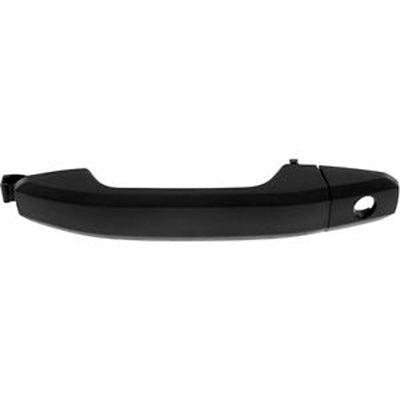 Door Handle Front Outer Driver Side Gmc Denali 1500 2014-2018 With Key Hole With Cover Texture Black , GM1310192