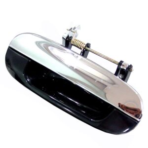 Door Handle Front Outer Passenger Side Chevrolet Trailblazer 2008-2009 Black/Chrome (With Key Ho) , GM1311175