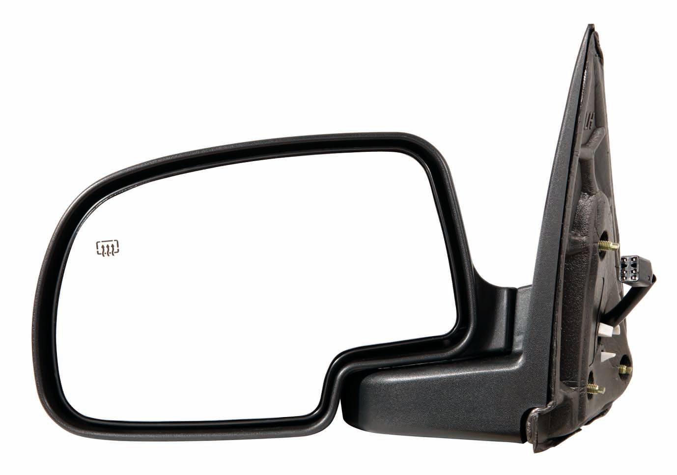 Mirror Driver Side Chevrolet Suburban 2000-2002 Power Heated With Manual Folding With Puddle Lamp Textured With Smooth Cap With Off Road , GM1320252
