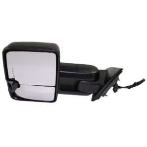 Mirror Driver Side Gmc Sierra 3500 2015-2019 Power Heated Tow Type With Side Marker/In-Glass Turn Signal/Cargo Spotlight , GM1320511
