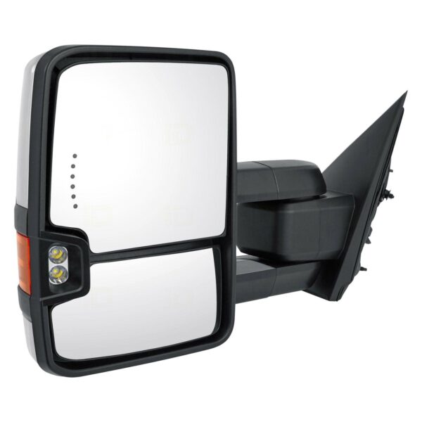 Mirror Driver Side Chevrolet Silverado 1500 2015-2018 Power Heated Tow Type With Memory/Side Marker/In-Glass Turn Signal/Cargo Spotlight , GM1320514 - Image 2