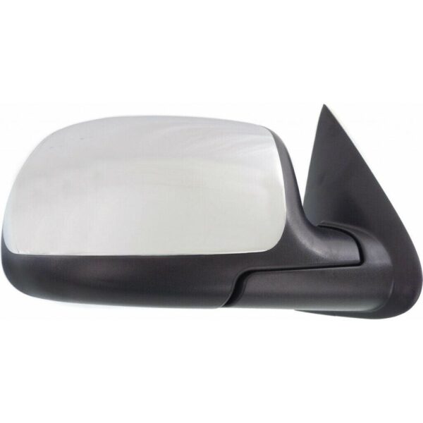 Mirror Passenger Side Gmc Sierra 1500 1999-2006 Manual Chrome , GM1321208 - Image 2