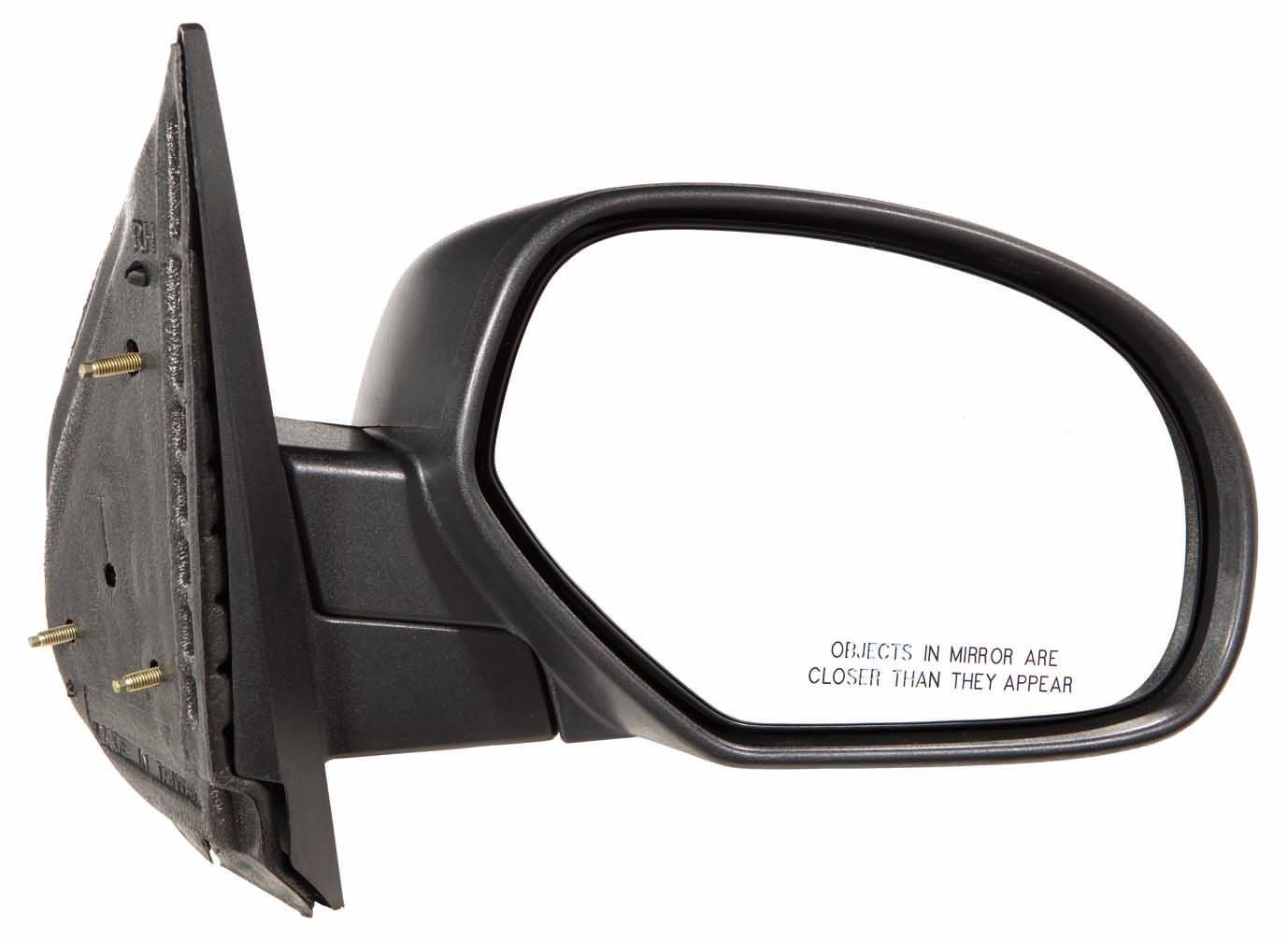 Mirror Passenger Side Chevrolet Silverado 1500 2007-2013 Manual Folding Textured Black , GM1321332