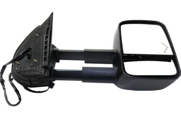 Mirror Passenger Side Gmc Sierra 2500 2007-2013 Power Heated Texxtured Trailer Tow Type Telescopic With Signal Manual Folding , GM1321354 - Image 2