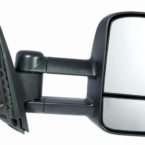 Mirror Passenger Side Chevrolet Silverado 3500 2011-2014 Power Heated Texxtured Trailer Tow Type Telescopic With Signal Manual Folding , GM1321354