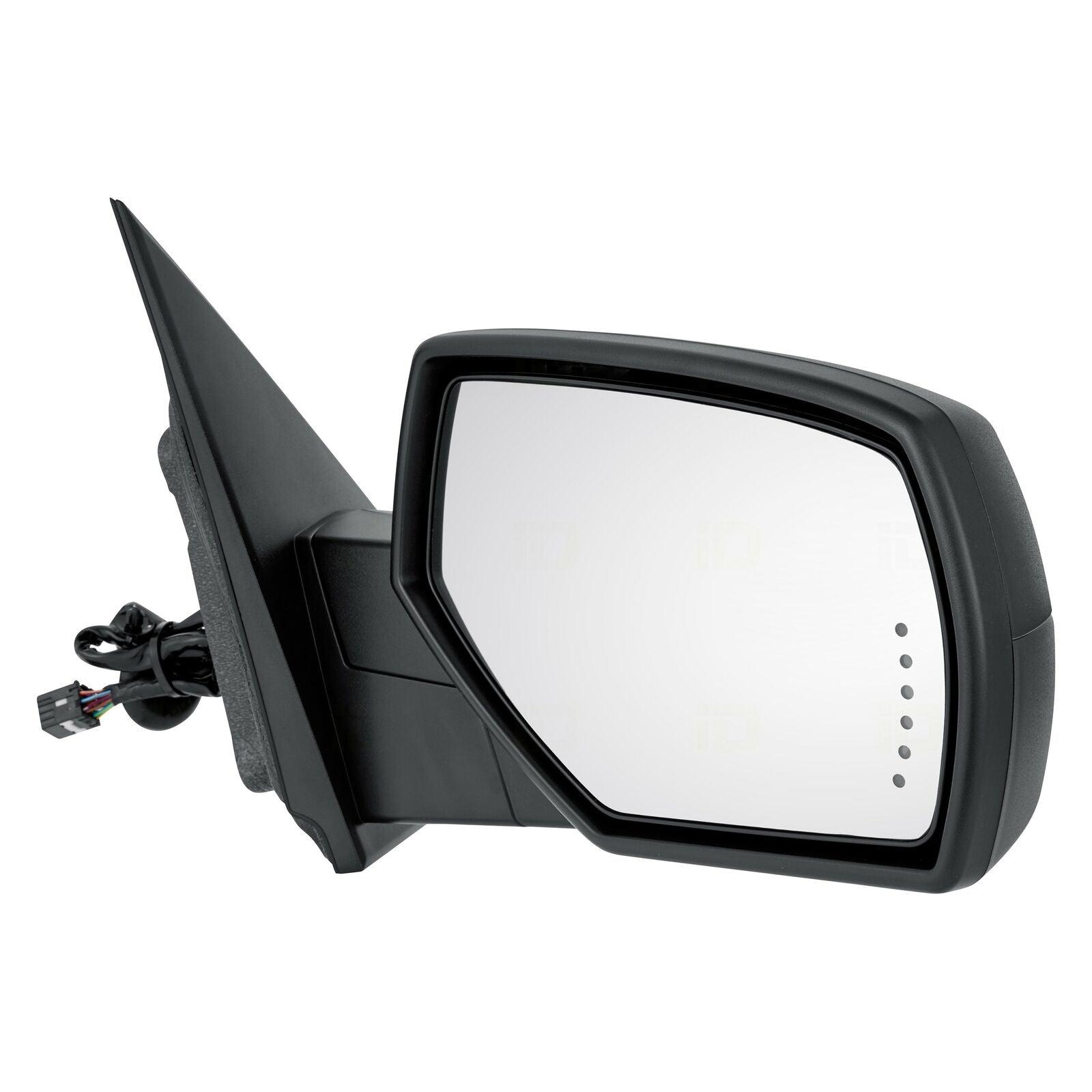 Mirror Driver Side Gmc Denali 1500 2014-2018 Power Textured Heated Std Type With Signal/Memory/Puddle Lamp Power Fold , GM1321503