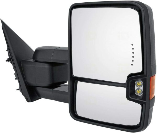 Mirror Passenger Side Chevrolet Silverado 1500 Legacy 2019 Power Heated Tow Type With Side Marker/In-Glass Turn Signal/Cargo Spotlight , GM1321511 - Image 2