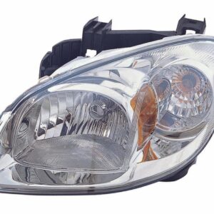 Head Lamp Driver Side Pontiac G5 2005-2006 Smokey Housing With Brkt/ Clear Lens High Quality , GM2502282
