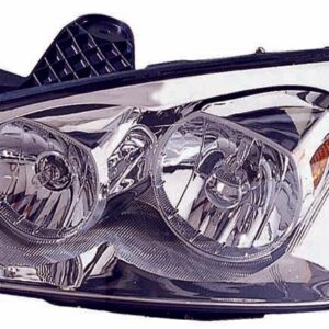 Head Lamp Driver Side Pontiac G6 2008-2010 With Clear Round Lens For Ctf Pkg Base/Gt Mdl 09-10/Gxp Mdl 45147 High Quality , GM2502355