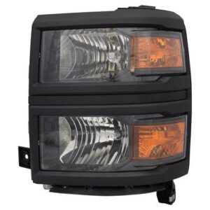 Head Lamp Driver Side Chevrolet Silverado 1500 2014-2015 Ls Model Black High Quality , GM2502395
