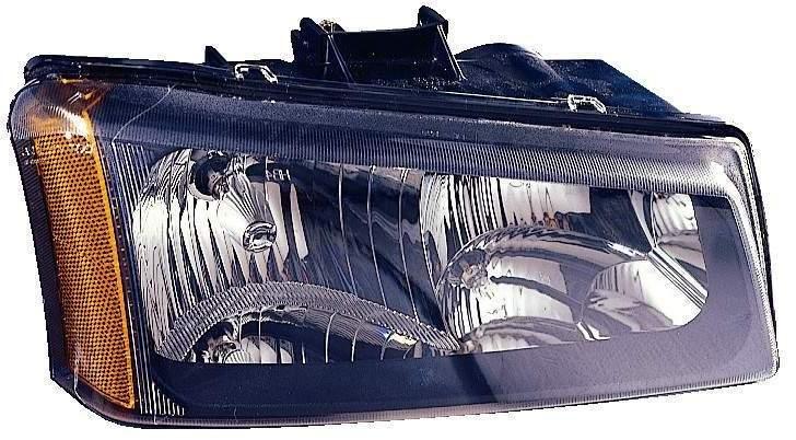 Head Lamp Passenger Side Chevrolet Silverado 3500 2003-2006 With Smooth Bezel Without Cladding High Quality , GM2503224
