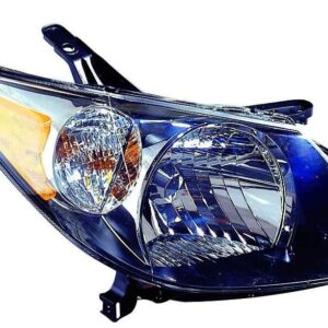 Head Lamp Passenger Side Pontiac Vibe 2003-2004 Black Housing High Quality , GM2503238