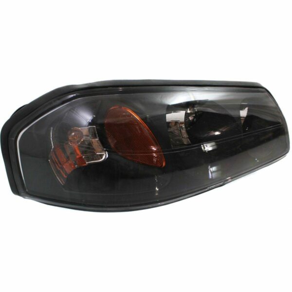 Head Lamp Passenger Side Chevrolet Impala 2004-2005 Black Bezel Without Center Bulb Shield From Feb 6Th 2004 High Quality , GM2503248 - Image 2