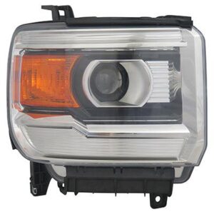 Head Lamp Passenger Side Gmc Sierra 1500 2014-2015 Halogen Without Led High Quality , GM2503394