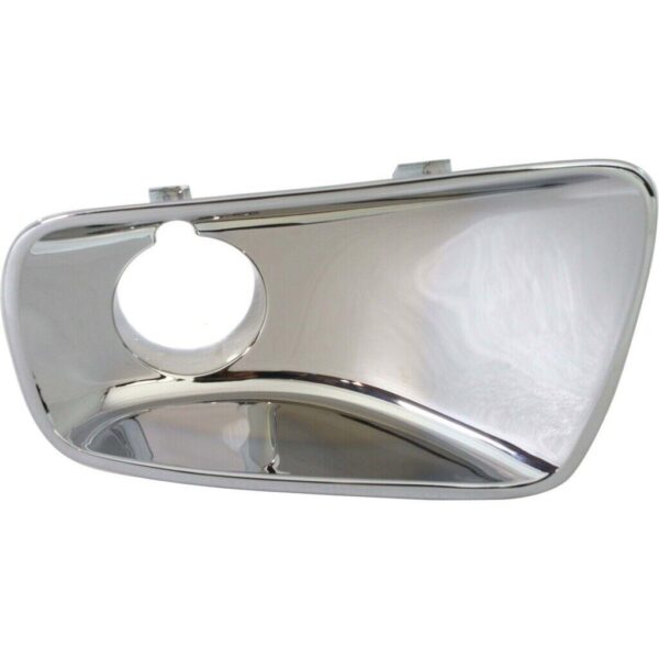 Fog Lamp Bezel Front Passenger Side Saturn Vue 2006-2007 With Fog Lamp Hole Chrome Without Red Line , GM2595102 - Image 2