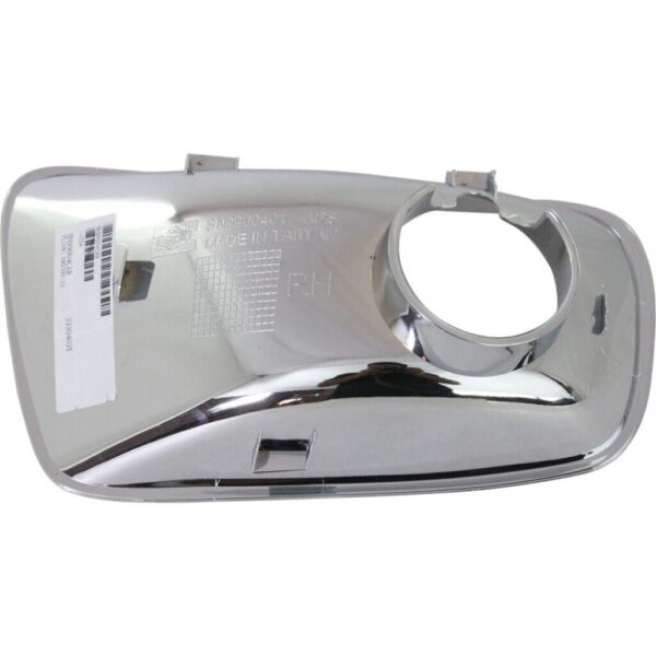 Fog Lamp Bezel Front Passenger Side Saturn Vue 2006-2007 With Fog Lamp Hole Chrome Without Red Line , GM2595102 - Image 5