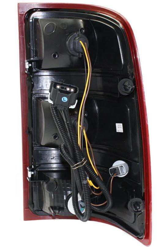 Tail Lamp Driver Side Gmc Sierra Hybrid 2009-2013 Exclude Base/Dually/Denali Without Dark Red Trim With Large 3047 Back-Up Bulb High Quality , GM2800208 - Image 4
