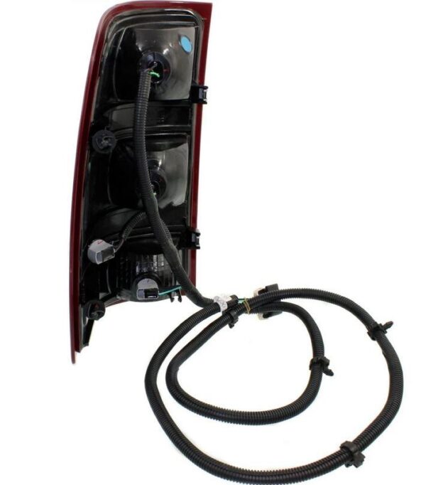 Tail Lamp Passenger Side Gmc Sierra Hybrid 2010-2013 2Nd Design Without Dark Red Trim With Small Back-Up Bulb Exclude Base/Dually Model High , GM2801250 - Image 4