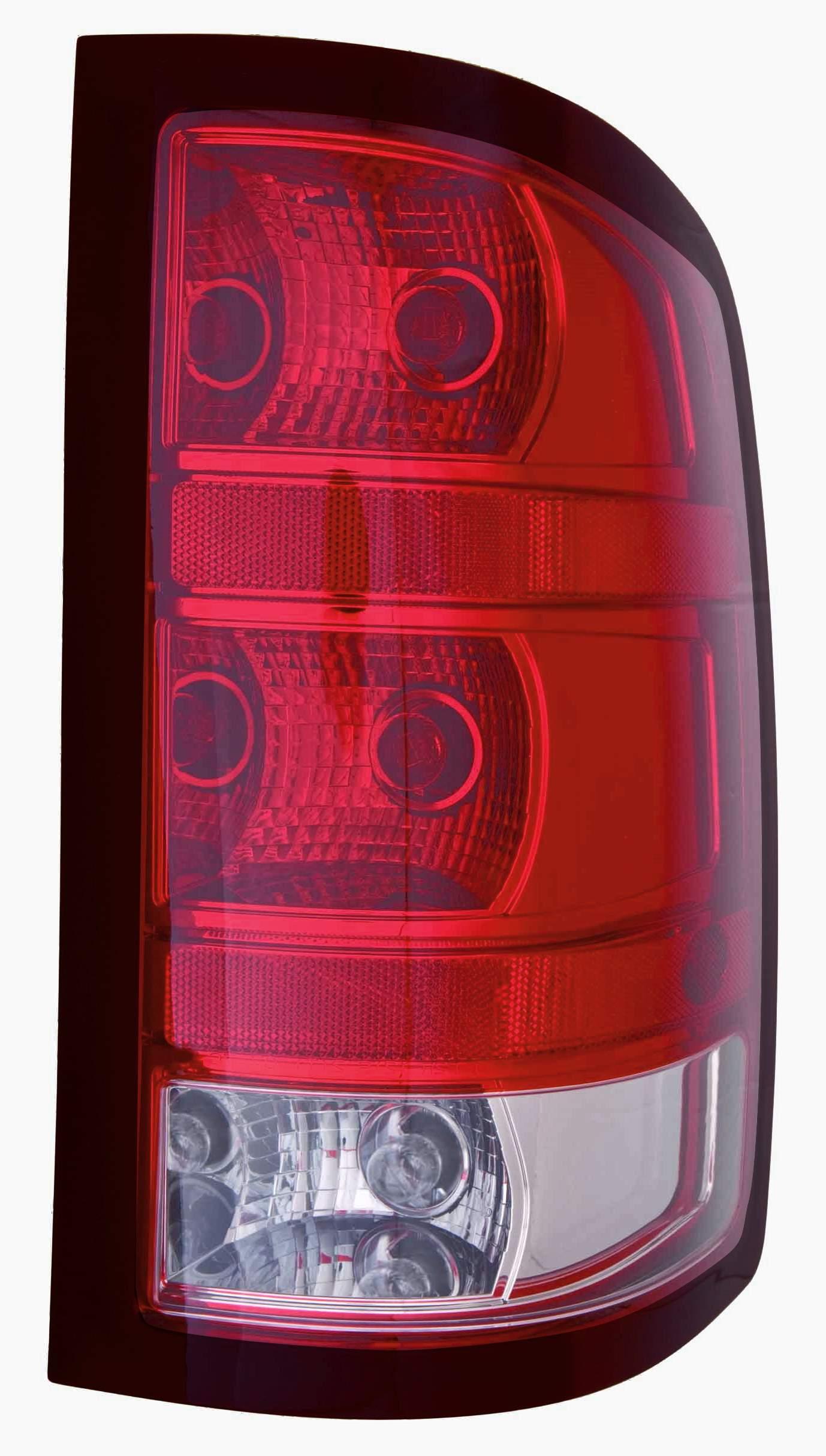 Tail Lamp Passenger Side Gmc Sierra Hybrid 2009-2013 1500 Series Base Model With Dark Trim/Large Bulb High Quality , GM2801254