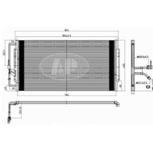 Condenser Pontiac Transport 1997-1999 4788 , GM3030170