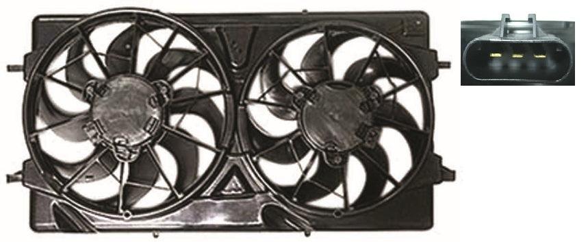 Cooling Fan Assembly Saturn Ion Coupe 2004-2007 2.0L , GM3115182
