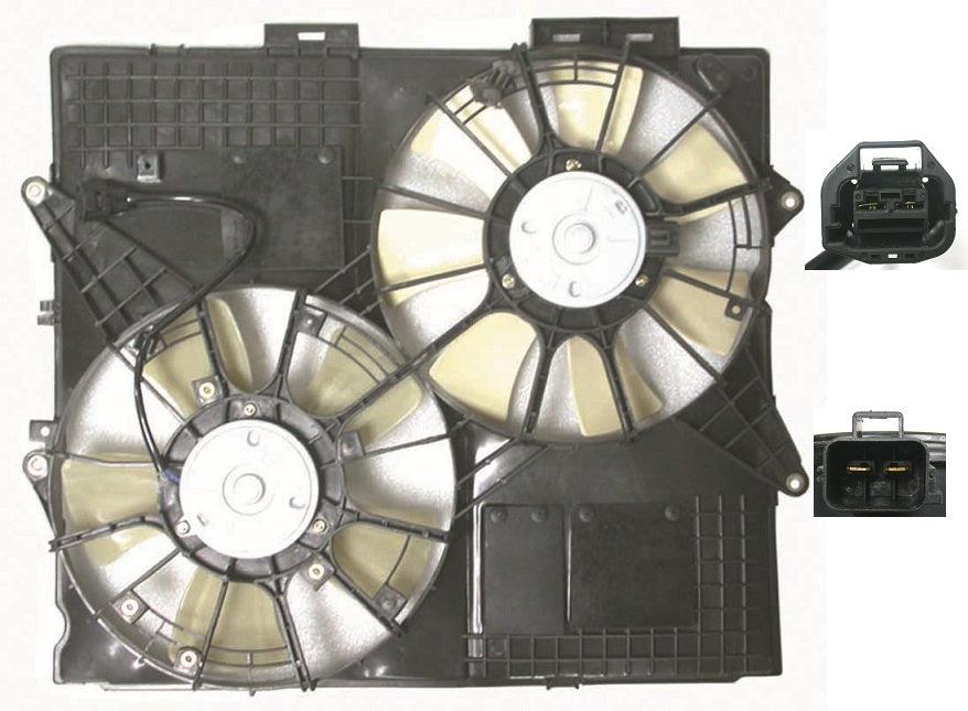 Cooling Fan Assembly Cadillac Sts 2005-2008 3.6/4.6L Without Towing , GM3120105