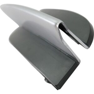 Fog Lamp Cover Front Passenger Side Honda Civic Coupe 2009-2011 Matte-Black Partial Ptd-Silver , HO1039103