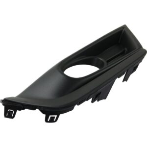 Fog Lamp Bezel Front Passenger Side Honda Crv 2017-2019 Black With Black Moulding , HO1039134