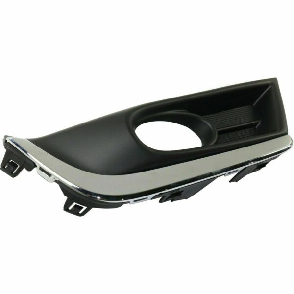 Fog Lamp Bezel Front Passenger Side Honda Crv 2017-2019 Black With Chrome Trim , HO1039135 - Image 2