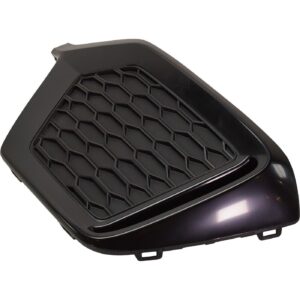 Grille Rear Driver Side Honda Civic Hatchback 2017-2019 Matte Black Exclude Type R Model , HO1138102