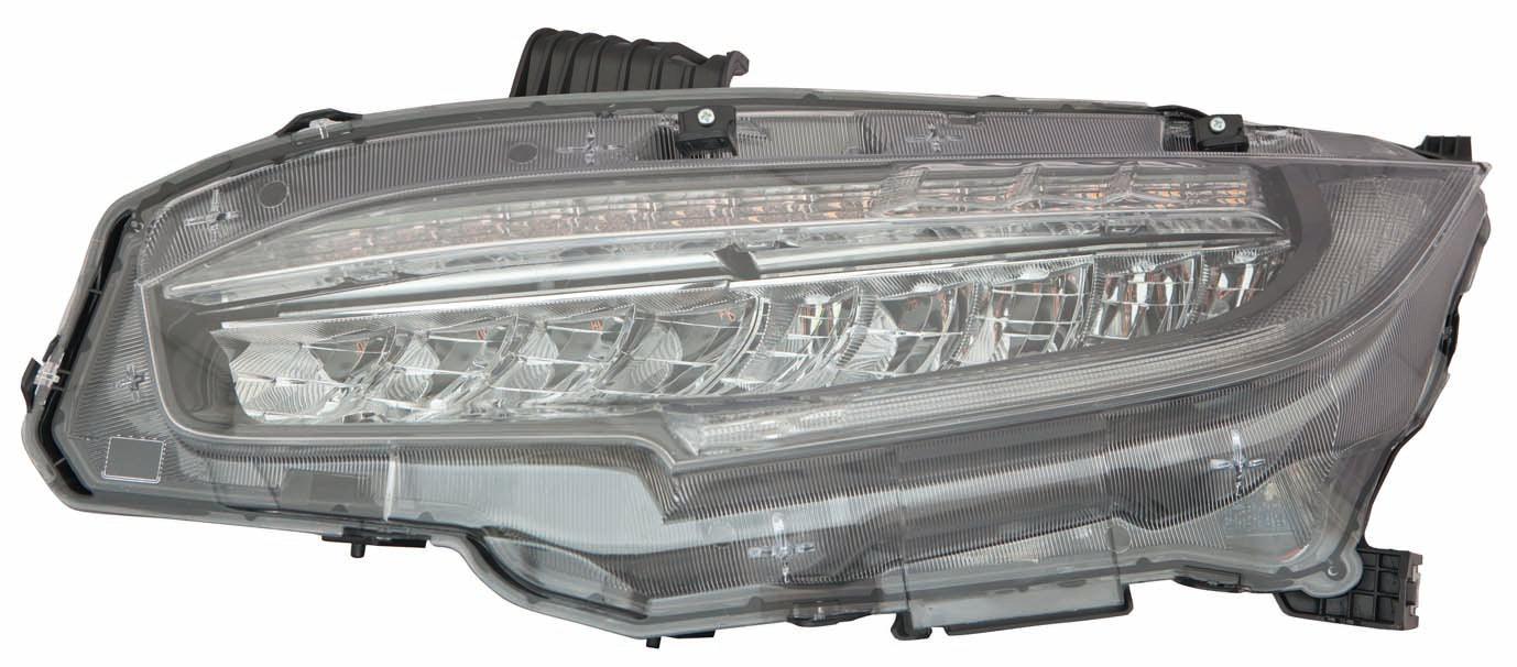 Head Lamp Driver Side Honda Civic Sedan 2016-2020 Led Ex/Ex-L/Ex-T/Lx Model High Quality , HO2502176