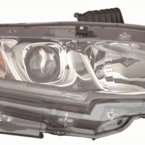 Head Lamp Passenger Side Honda Civic Hatchback 2017-2020 Halogen High Quality , HO2503173