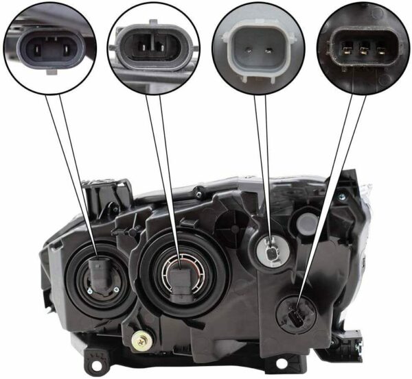 Head Lamp Passenger Side Honda Civic Hatchback 2019-2021 Halogen With Black Bezel , HO2503192 - Image 5