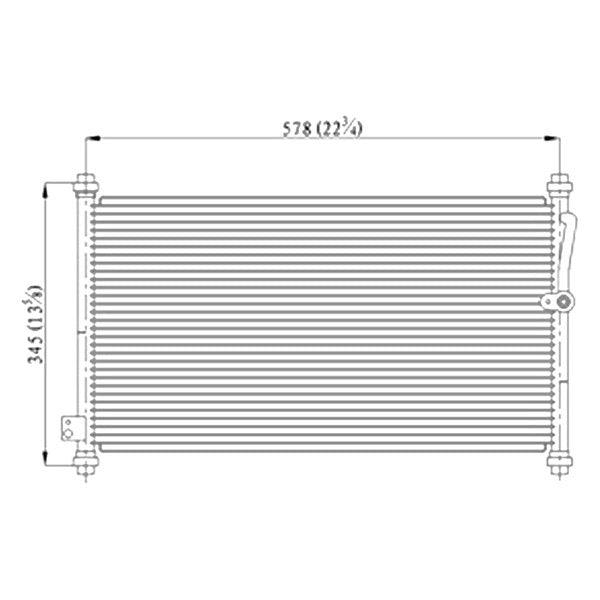 Condenser Honda Accord Wagon 1994-1997 (4660) 4Cyl , HO3030104
