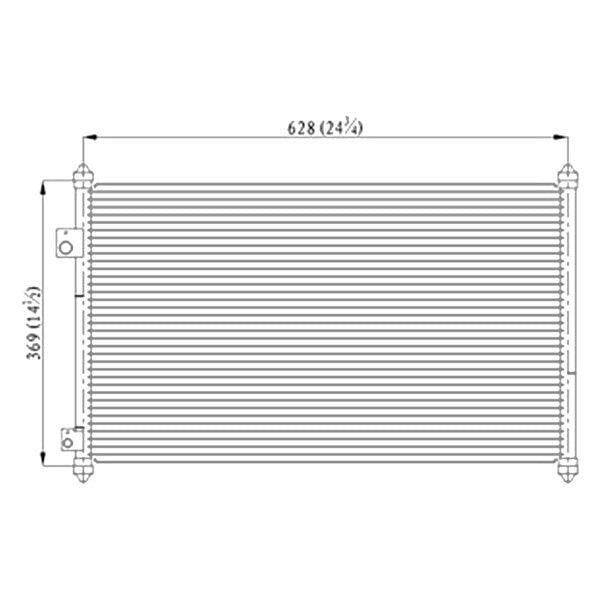 Condenser Honda Civic Coupe 2004-2005 (3313) 1.7L , HO3030134