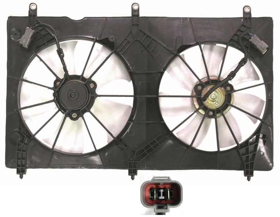 Cooling Fan Assembly Honda Accord Coupe 2003-2007 4Cyl Valeo Brand , HO3115134