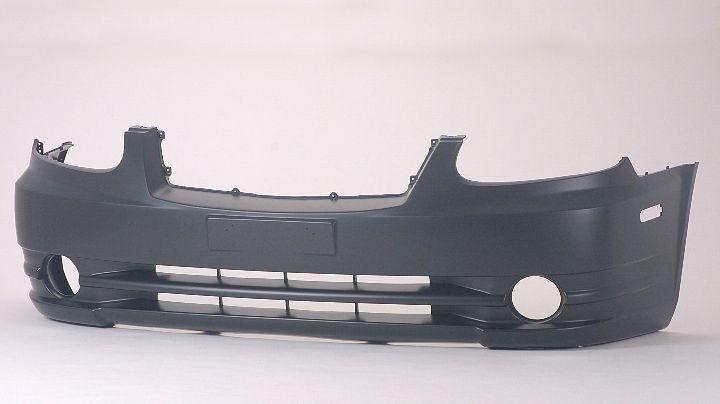 Bumper Front Hyundai Accent Sedan 2003-2005 Primed With Fog Lamp Hole , HY1000144