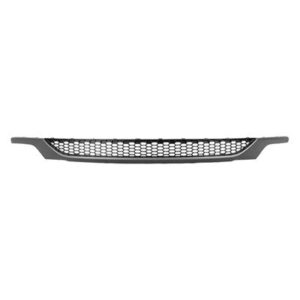 Grille Lower Hyundai Sonata 2015-2017 Painted Black With Silver Gry Molding Mesh Type Sport Model , HY1036121
