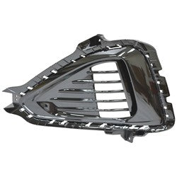 Fog Lamp Bezel Front Driver Side Hyundai Sonata 2018-2019 Primed Turbo , Hy1038127U - Hunt Parts