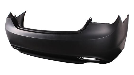 Bumper Rear Hyundai Sonata 2011-2013 Primed Double Exhuast Capa , HY1100176C
