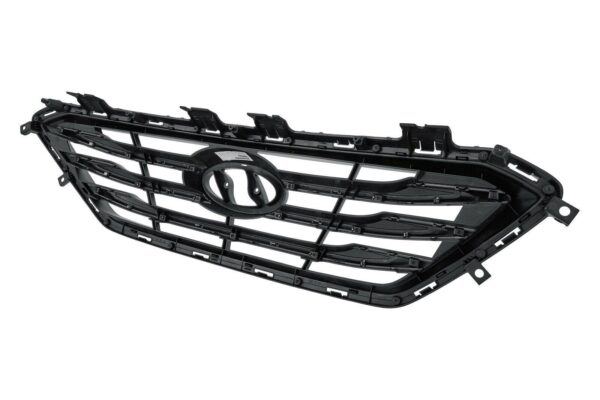 Grille Hyundai Sonata 2015-2017 With Chrome/Black Molding 3 Bars Without Auto Cruise Ptd Silver Gray Sport , HY1200182 - Image 3