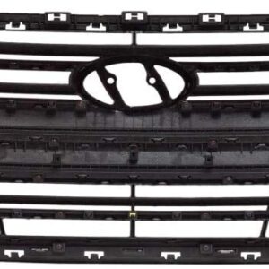Grille Hyundai Elantra Sedan 2017-2018 Black With Silver Bars/Silver Front Ame Usa Built , Hy1200204U - Hunt Parts